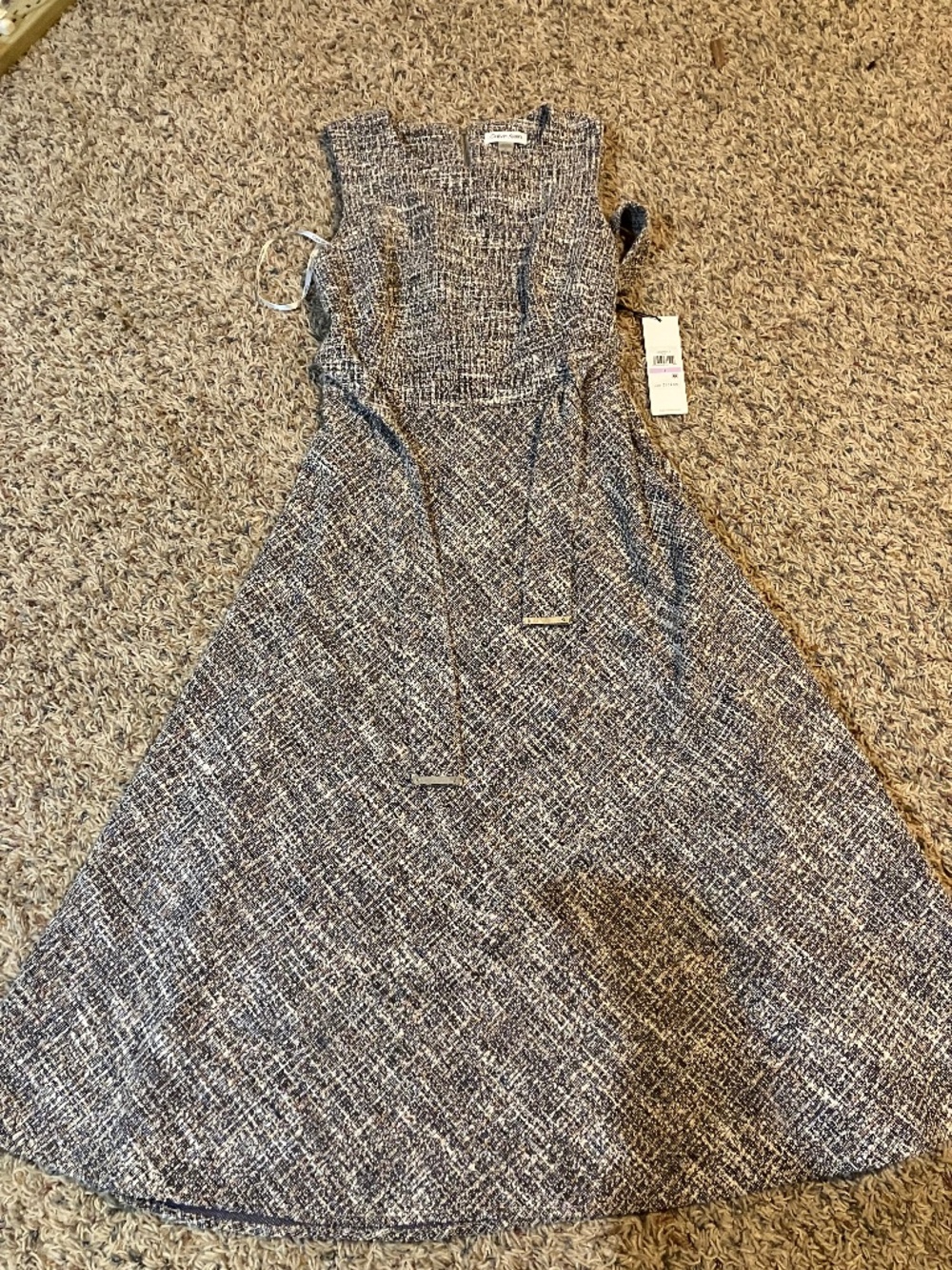 NWT Women’s Calvin Klein Tweed-Style Sleeveless Dress Size 6